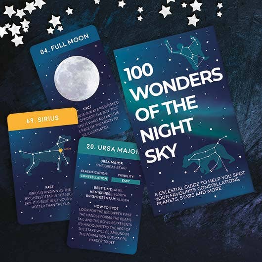 Gift Republic - Wholesale Card Game - 100 Wonders Of the Night Sky0