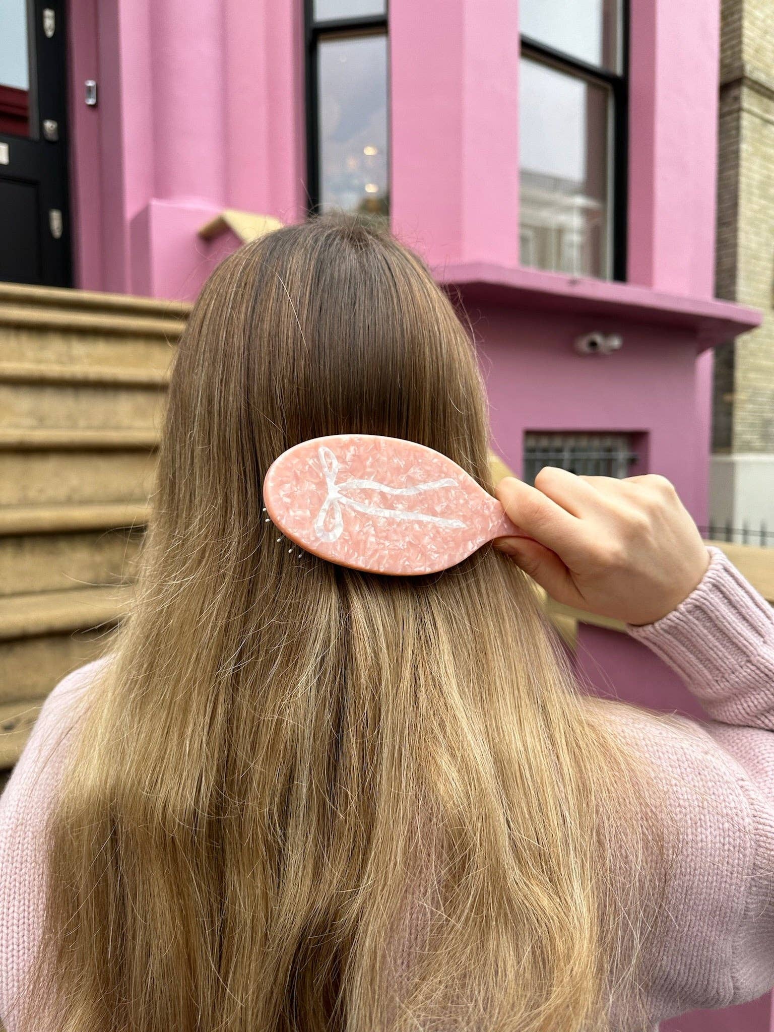 Solar Eclipse - Venta al por mayor Cepillo/peine - Cepillo para el cabello con lazo de ballet pintado a mano | Ecológico6