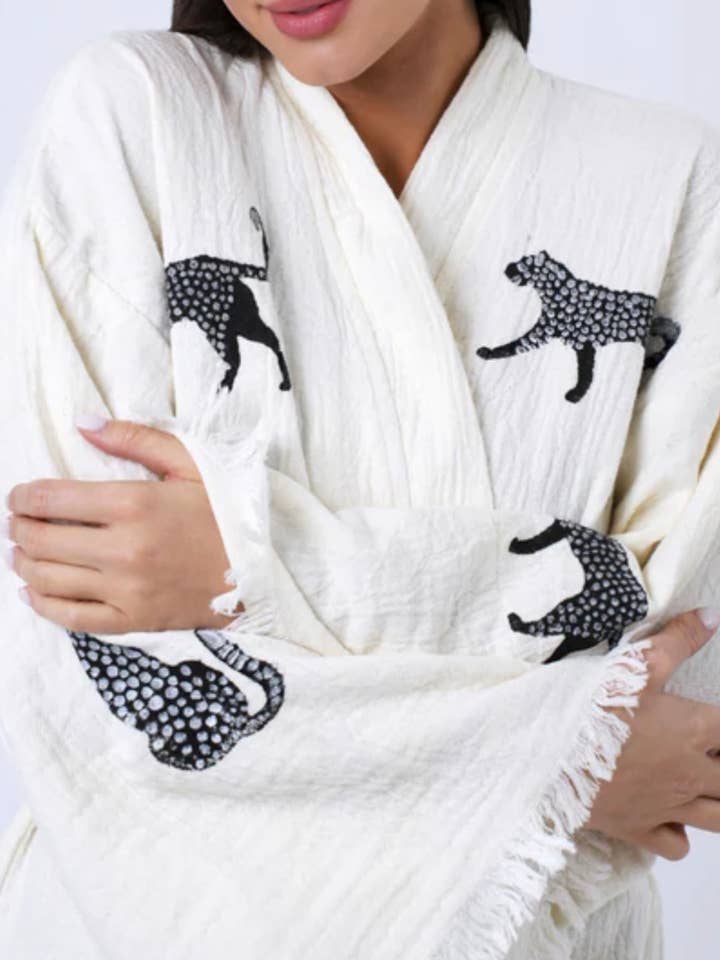 Karli Buxton - Wholesale Kaftan – Women's - Black Leopard Kaftan Christmas!1