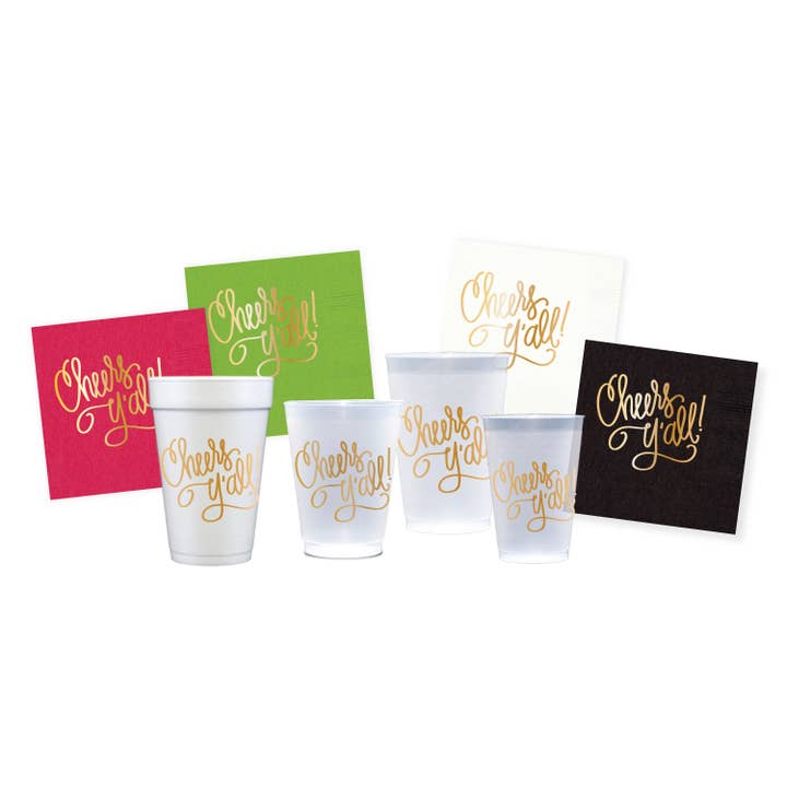 Cheers Y'all | Cups & Napkins (ALL) for wholesale by Natalie Chang