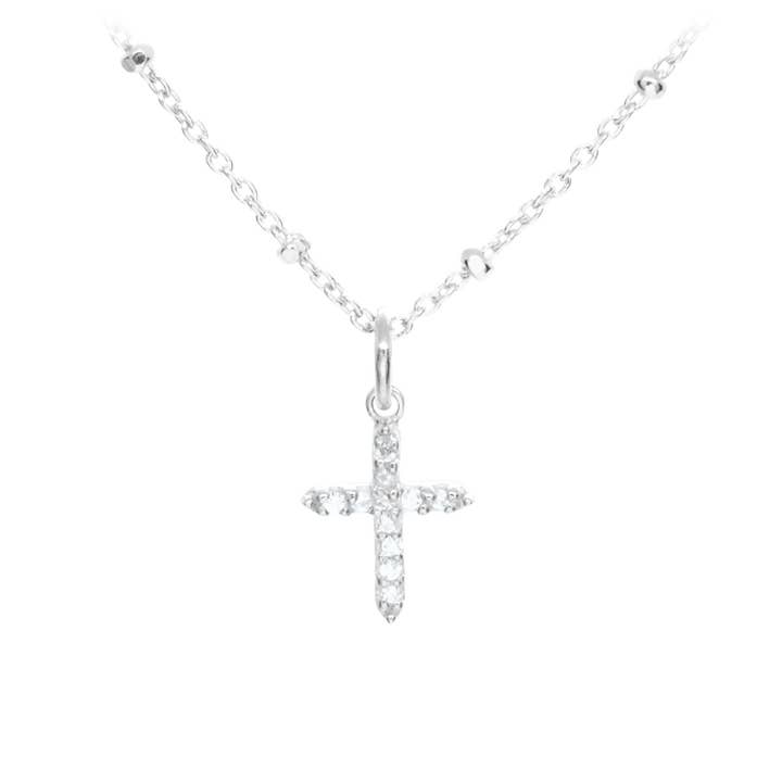 Pave Cross clásico para venta al por mayor de Plata