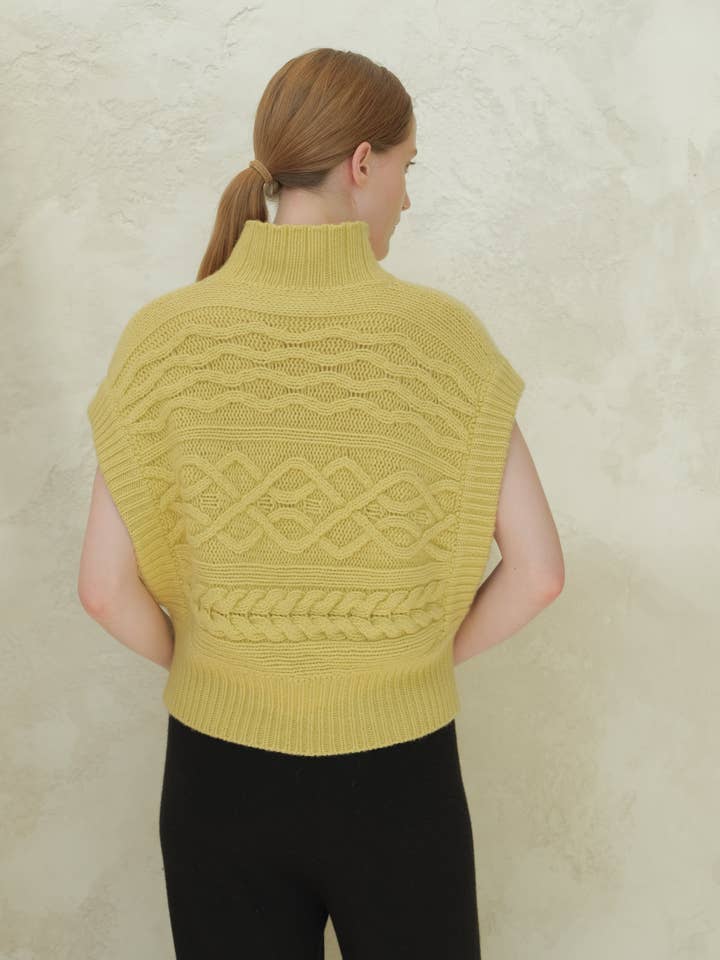 Lèmme - Wholesale Tunic Sweater - Women's - Cashmere Mix Maxi Cable Tunic7