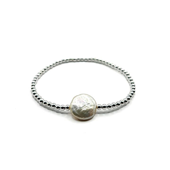 Kaylie Dawn Jewelry - Vente Bracelet de perles - Bracelet Empilable avec Mini Perles de Culture - Or Rempli ou Argent Sterling1