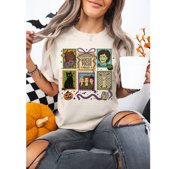 Hocus Pocus graphic Tee for wholesale by Hello Delilah