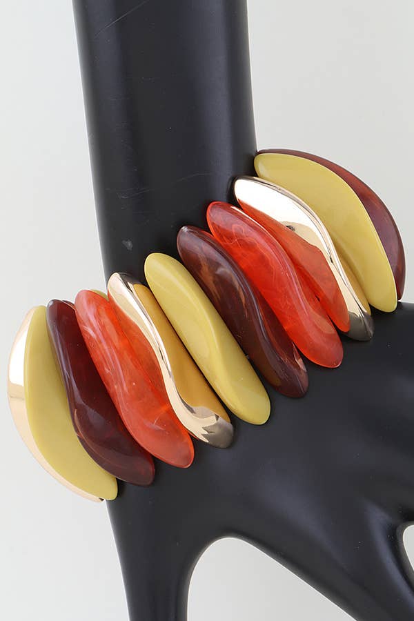 Oblige by G – Pulseira por atacado – Coleção de Pulseiras Chunky em Resina Bold 1NJB-50876