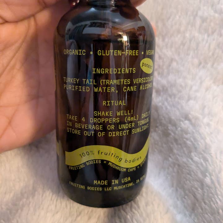 Fruiting Bodies – wholesale Tincture – Turkey Tail Dual Extract Tincture - 4oz2