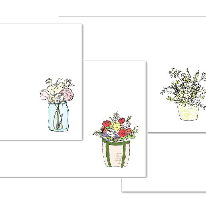 mollyOcards - Wholesale Stationery/Notecard Set - Flowers Stationery2