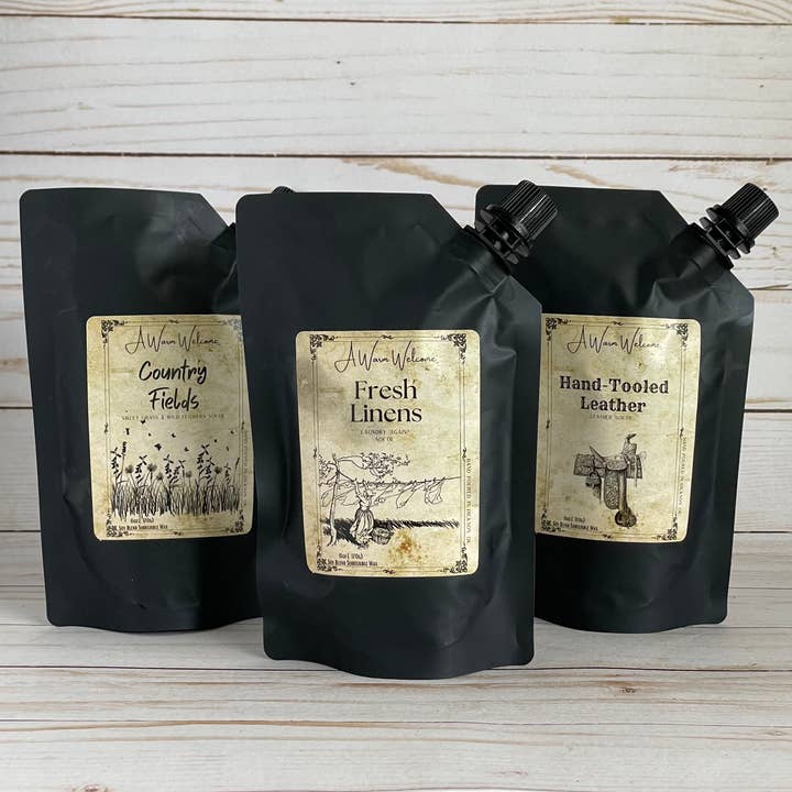 A Warm Welcome - Wholesale Wax Melt - Wild West Outlaw Softie | Scented Squeeze Wax Melt/Candle3