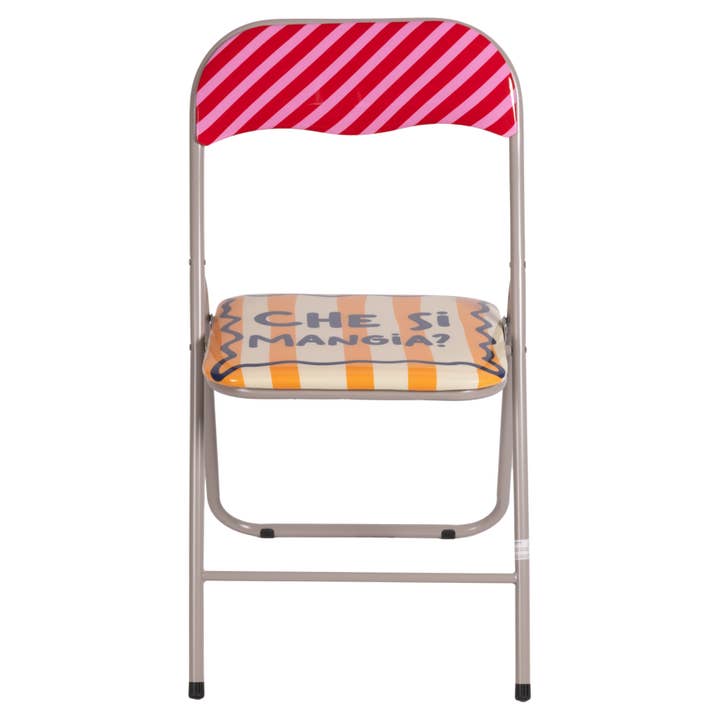 VdE Tivoli 1996 – Engroshandel Foldestol – More Amor klapstol i kulstofstålrør, 4 assorterede designs4