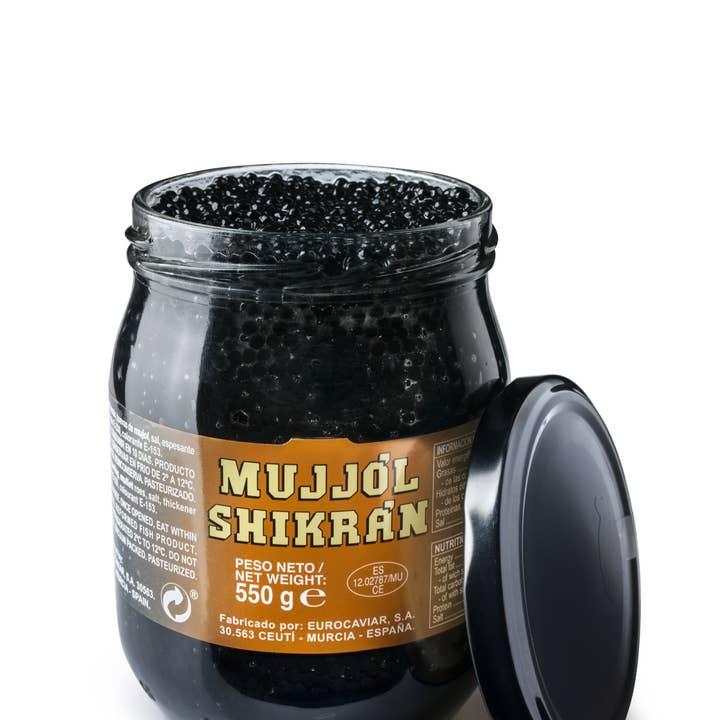 Eurocaviar - Wholesale Fish/Seafood - Mujjol Shikrán 550g/19.4oz Caviar substitute, gourmet, pearls