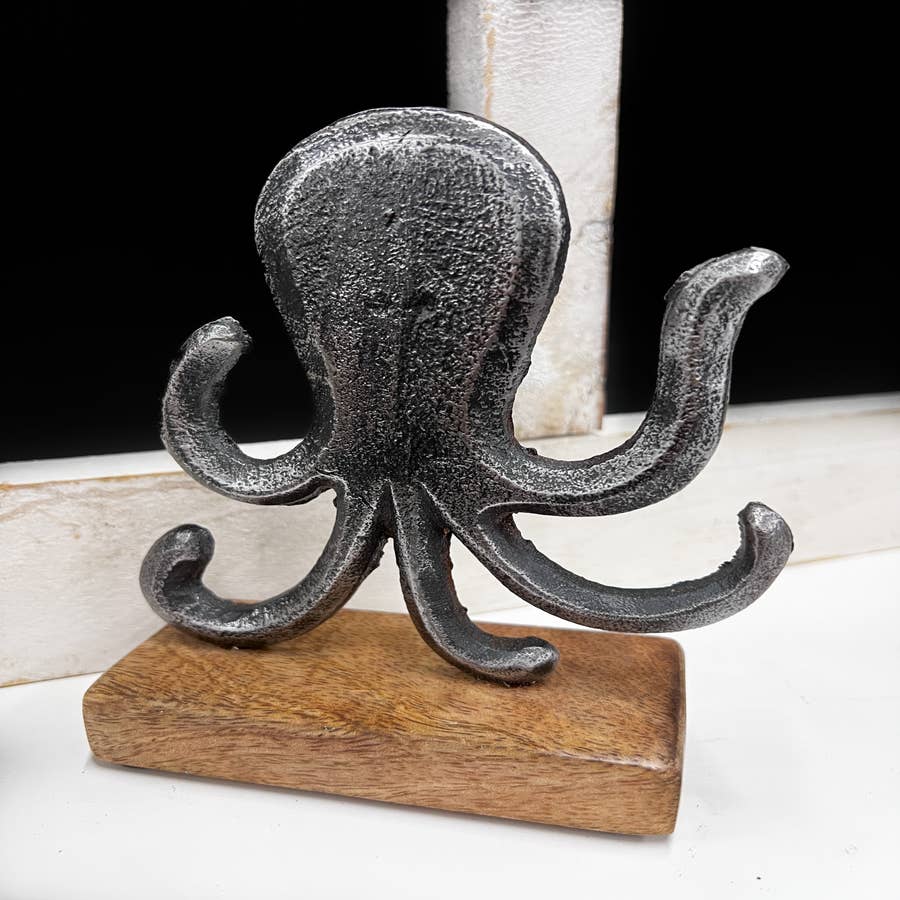 Cast Iron Nautical Cthulhu Deep Sea Kraken Octopus Tentacles 6
