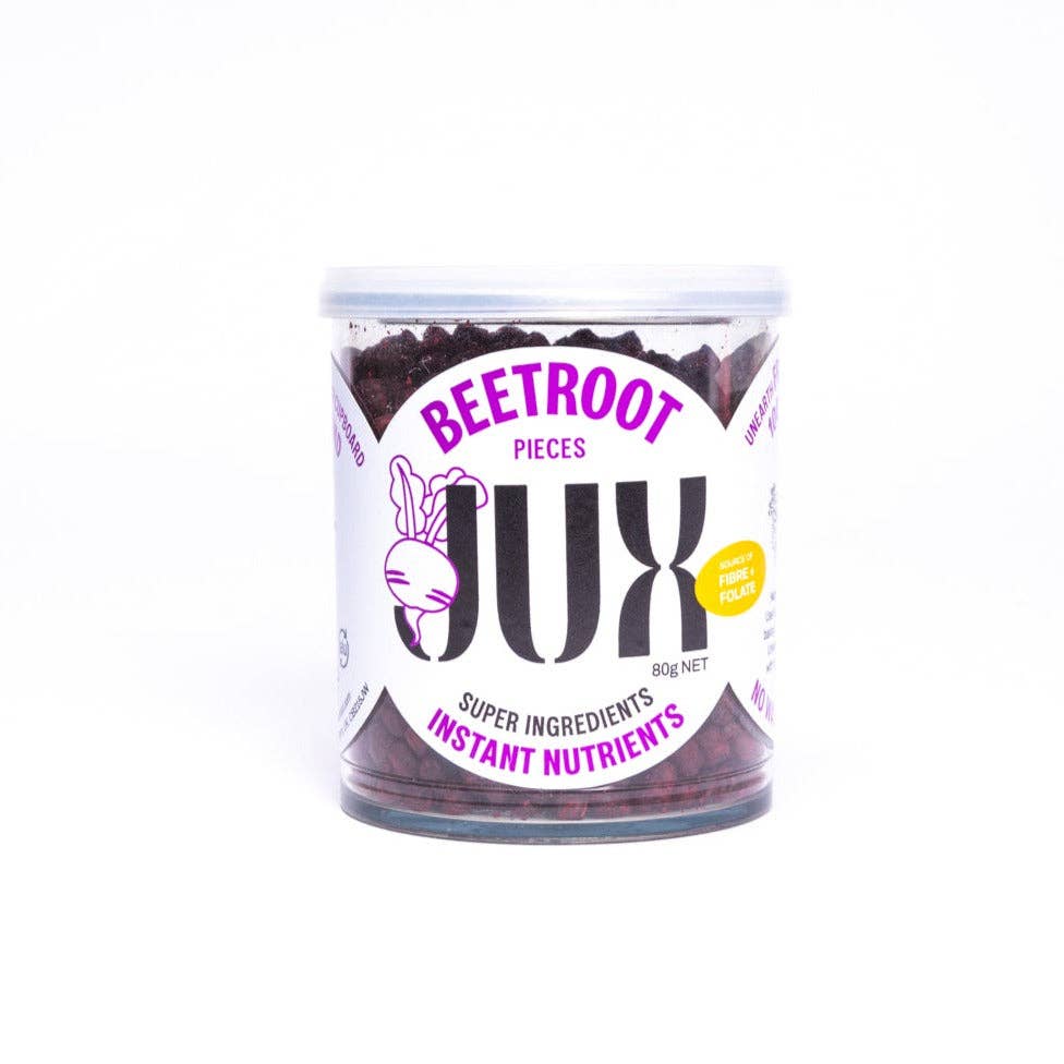 JUX Food – wholesale Dried/dehydrated vegetables – Beetroot (80g), 100% Natural Freeze-Dried Chopped Beetroot