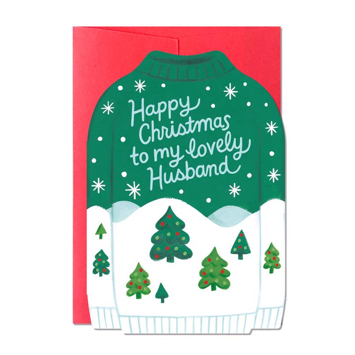 Christmas Jumper Husband | Carte de vœux | Carte de vœux pour la vente par Ricicle Cards