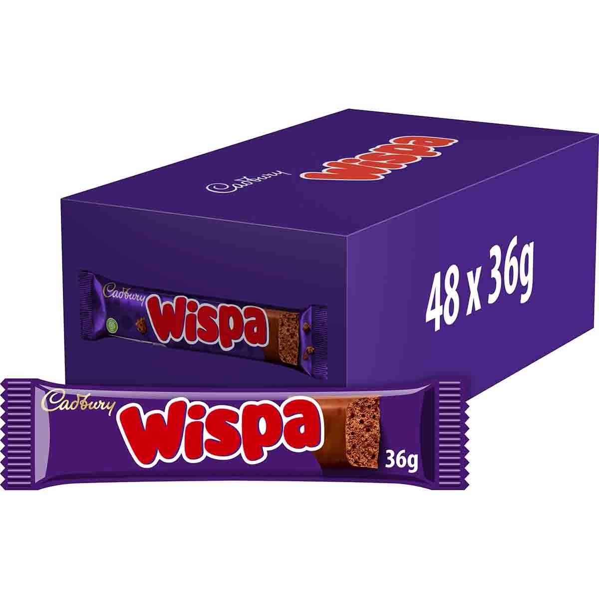Global Bite Co - Wholesale Chocolate - Cadbury Wispa Chocolate Bar 48pck x 36g (Ireland)1