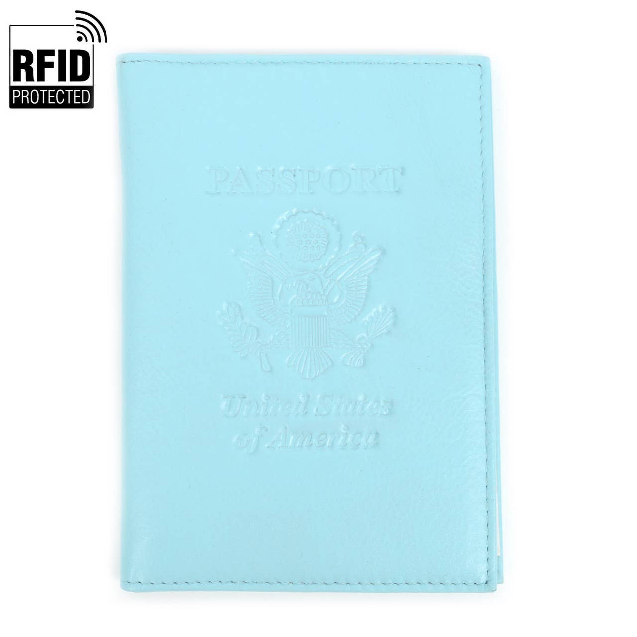 Selini New York - Vente Étui/housse pour passeport – unisexe - RFID Étui à passeport en cuir véritable Motif aigle américain10