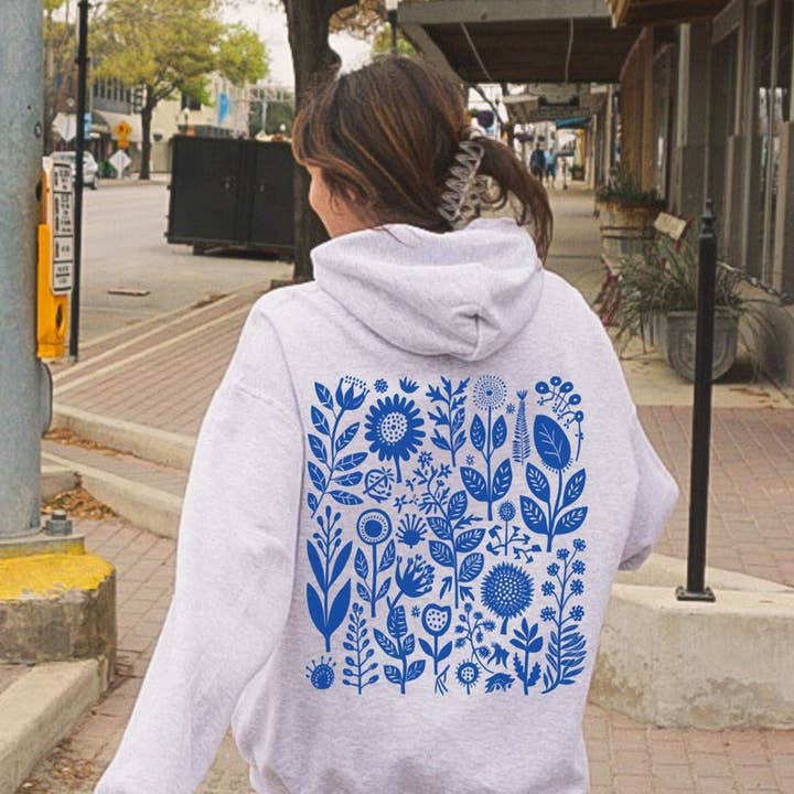 Wildflower Hoodie Floral Cottagecore | Graphic Nature Hoodie for wholesale by Sisterly Gifts Shop