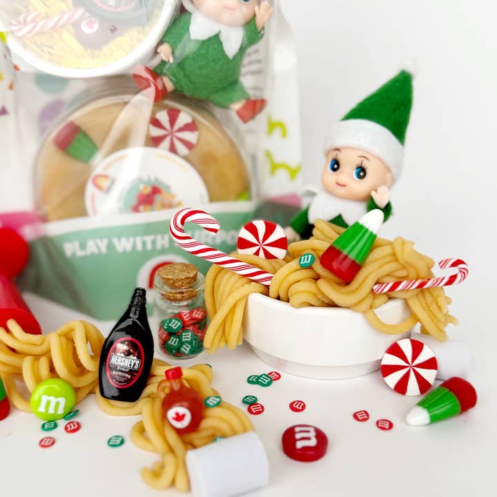Earth Grown KidDoughs (KidDoughs by EGKD) - Wholesale Toy Set - Kids - Elf Breakfast (Maple Syrup) KidDough Play Kit