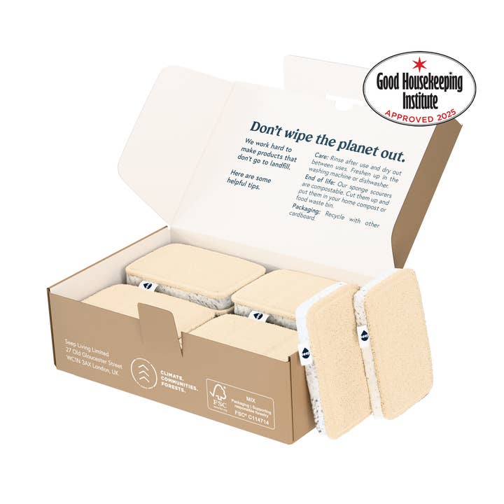 Eco Sponge Scourers (1 year supply - 12 sponges) for wholesale by Seep