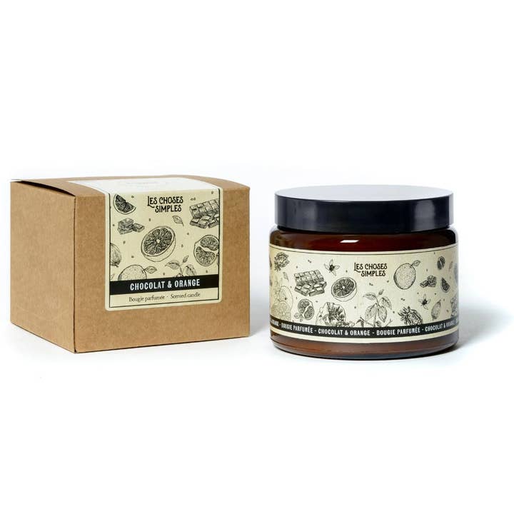 3-Wick Candle "Chocolate & Orange" for wholesale by Les Choses Simples