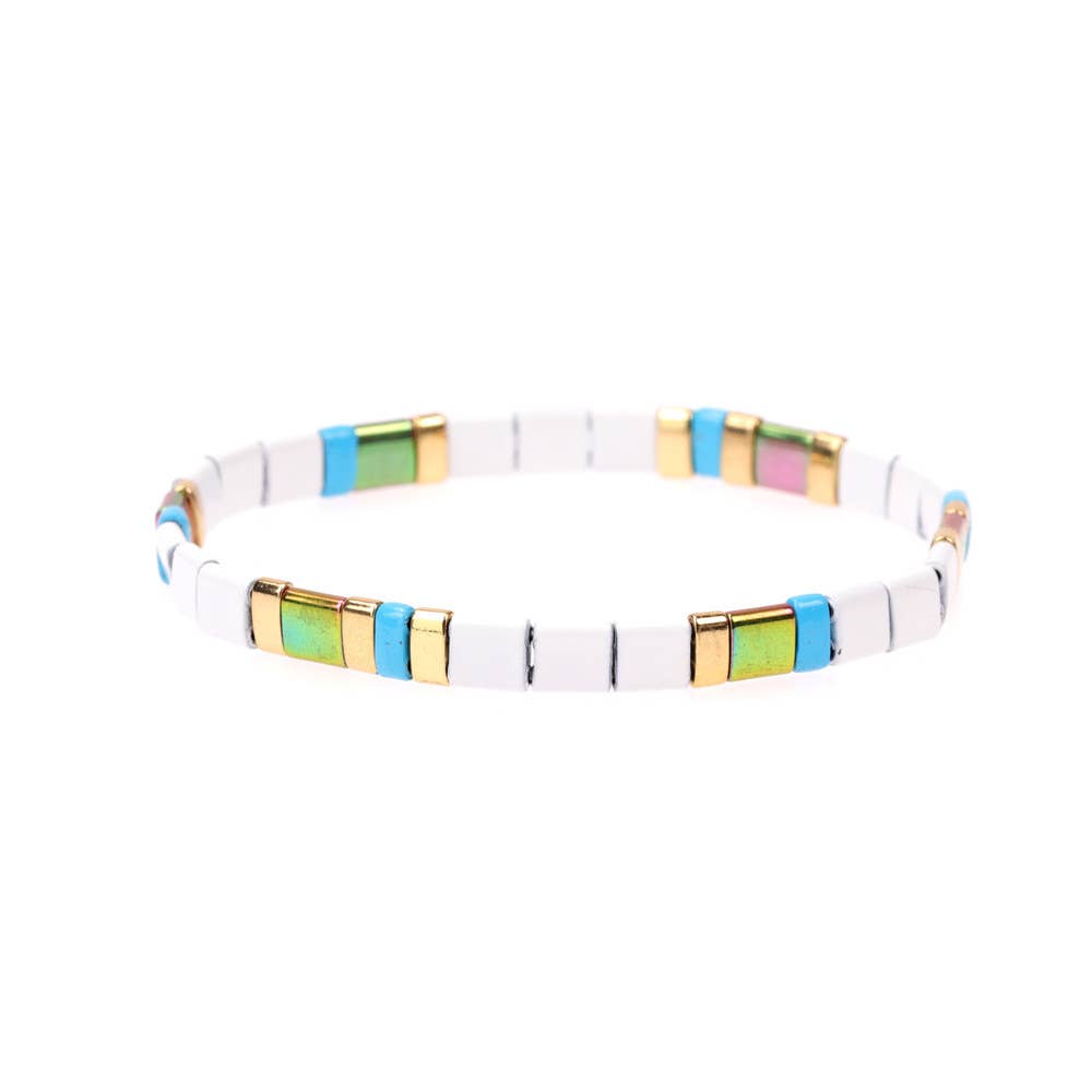 Mio Queena – Engroshandel Perlearmbånd – 5 mm TILA perle armbånd med elastik - BJ47