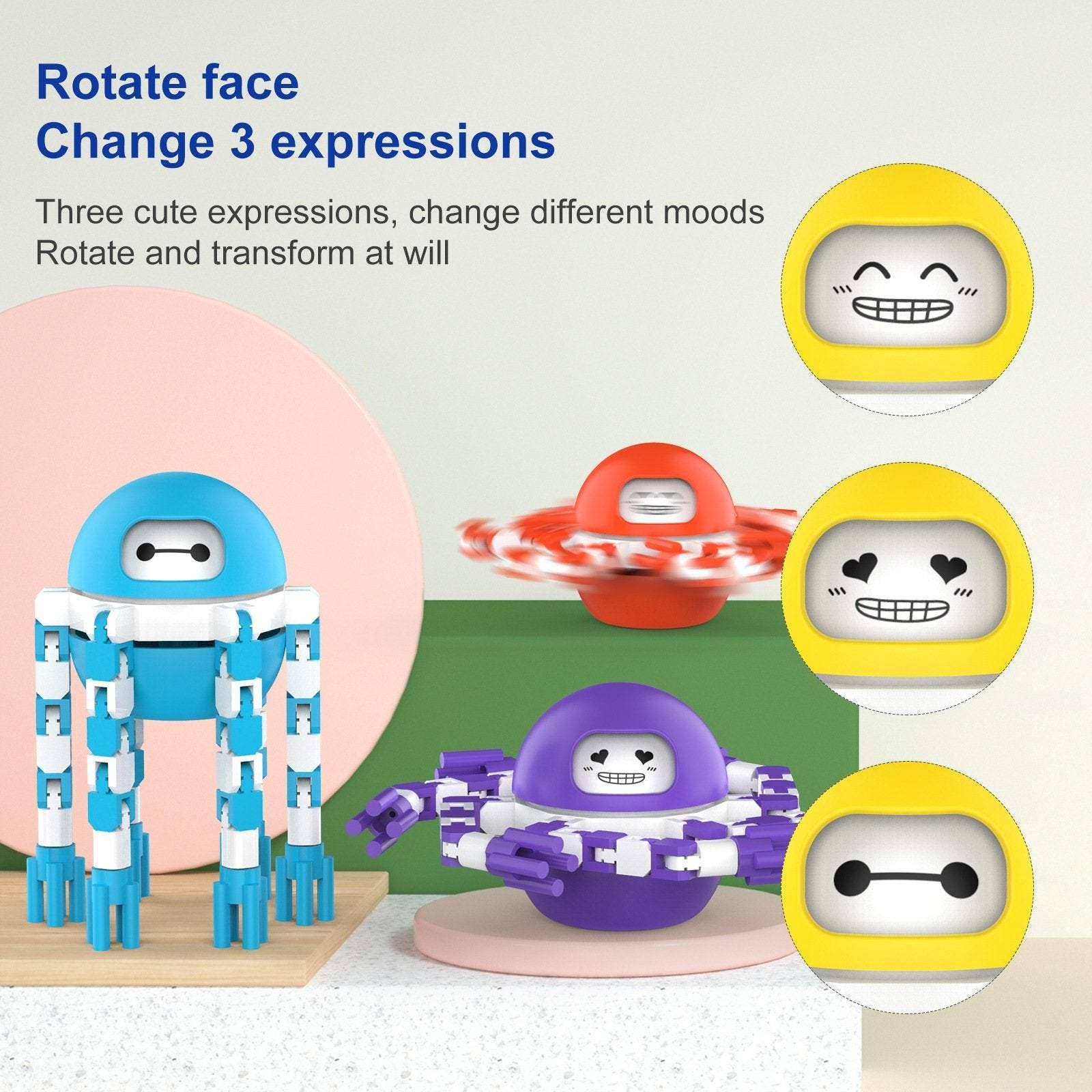 KiddieKickz - Wholesale Classic toy – Kids - Fingertip Mechanical Gyro Decompression Deformation Mecha Octopus10