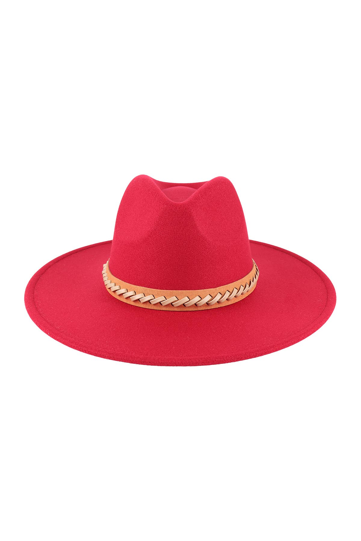 MYS Wholesale Inc - Wholesale Fedora - Women's - Felt Fashion Brim Hat With Leather Braided23