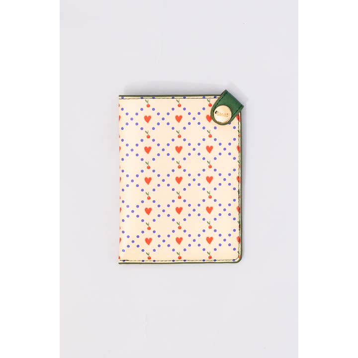 Ban.do - Wholesale Passport Case - Women's - Getaway Passport Holder, Cherry Hearts
