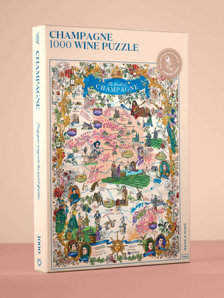 Champagne Wine Puzzle for wholesale by Water & Wines US
