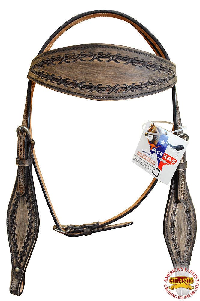 HILASON - Wholesale Horseback Riding Gear - HILASON Western Horse Headstall Breast Collar Set Tack Genuine American Leather | For Horses Headstalls7