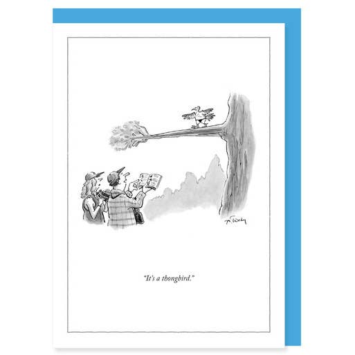 Nelson Line - Wholesale Everyday Greeting Card - (V) THONG BIRD - 5 x 7 NEW YORKER CARD