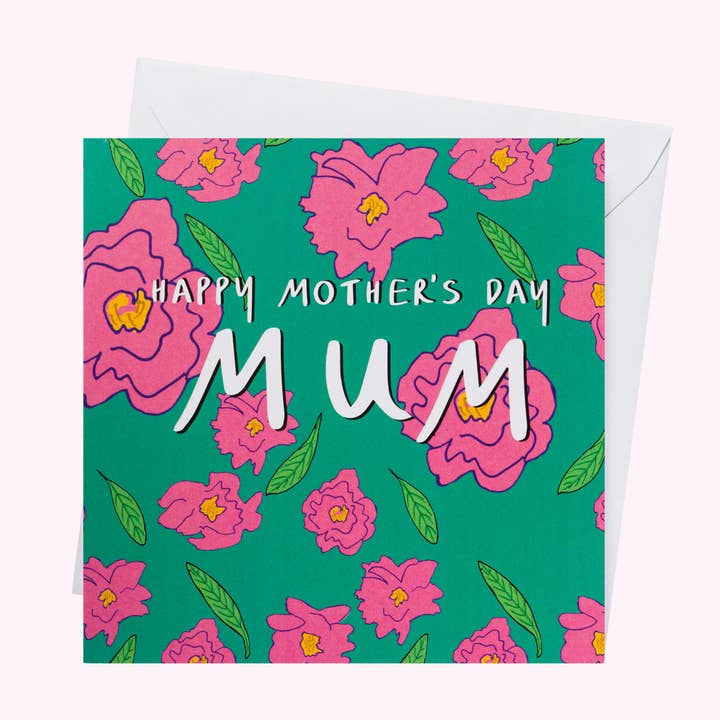 Mother's Day green blossom card for wholesale by Mayajoy