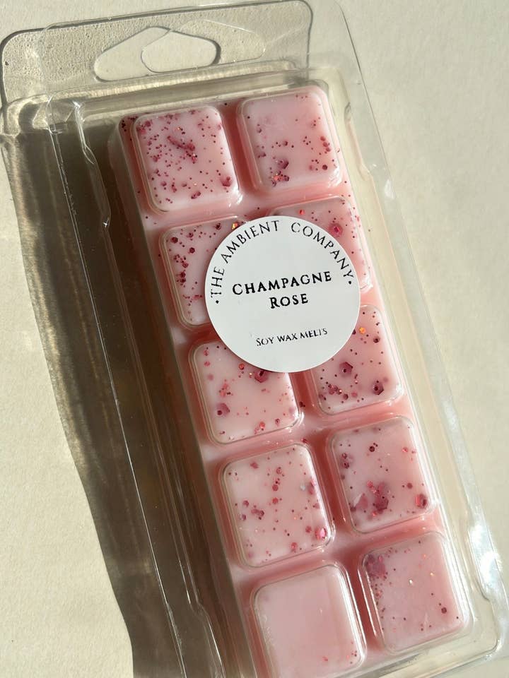 Champagne Rose Wax Melt for wholesale by The Ambient Company