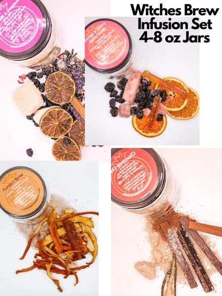 Craft Cocktail Infusions - Wholesale Food Gift Basket - Witches Brew Cocktail Gift Box Set w/Glitter | Halloween 1