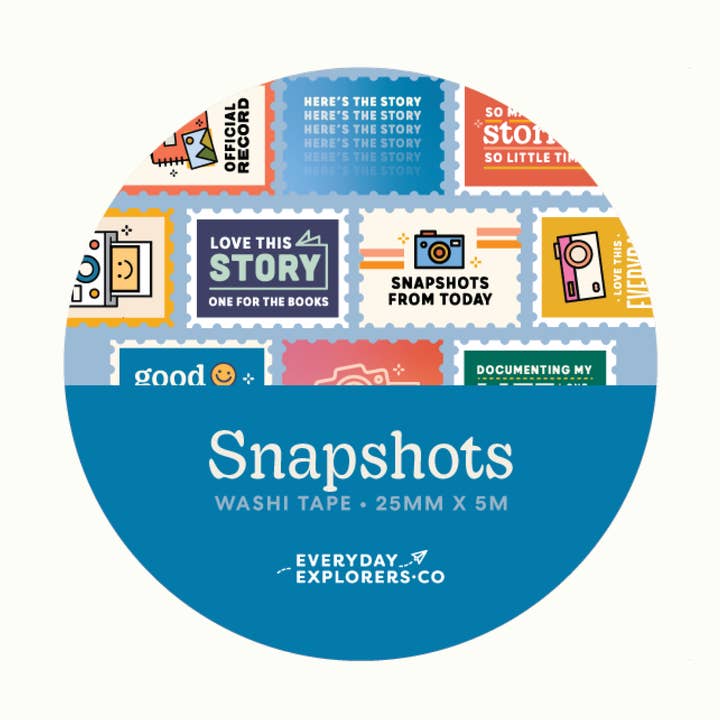 Snapshots - Stamp Washi Tape for wholesale by Everyday Explorers Co.