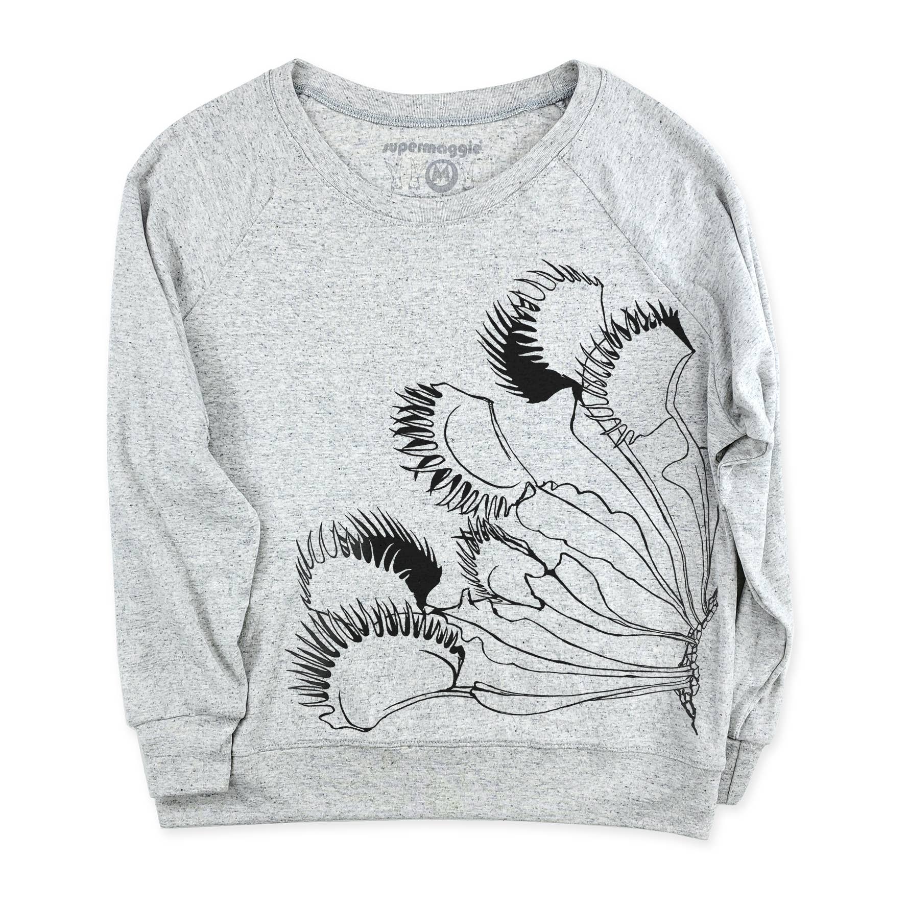 Supermaggie @ Faire - Wholesale Graphic Sweatshirt - Women's - Venus Flytrap Pia Tri Blend Pullover2
