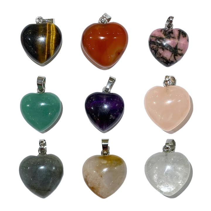 Silver heart pendant for wholesale by Foliesbijoux