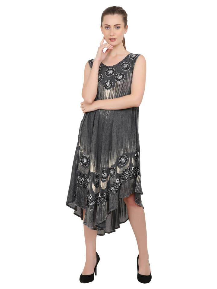 Women's Loose Swing Flare Dress One Size - Available in 4 Colors for wholesale by Miss Lavish London