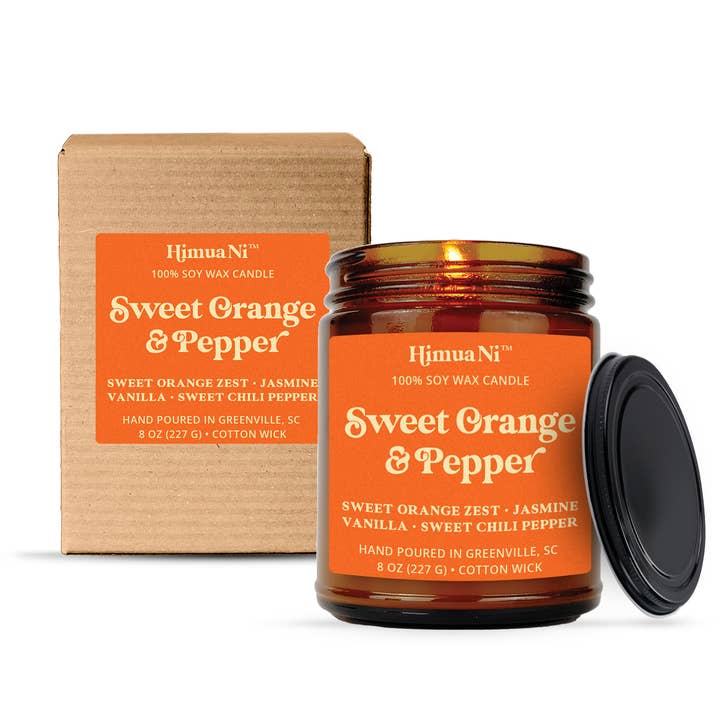 Sweet Orange & Pepper | Soy Candle for wholesale by Himua Ni