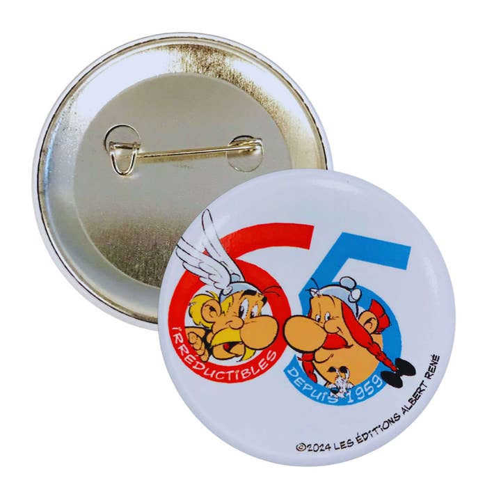 Astur Pins – Großhandel Anstecker/Button – Runde Plakette © Asterix - 65. Jubiläum - Obelix - C#18