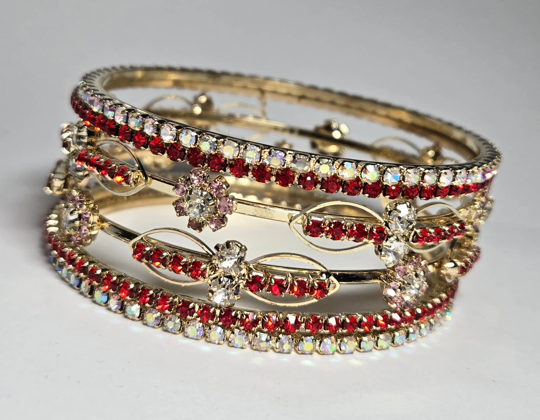 Fiona Accessories – Engroshandel Smykkesæt – Rhinestone armbånd armbånd sæt af 55