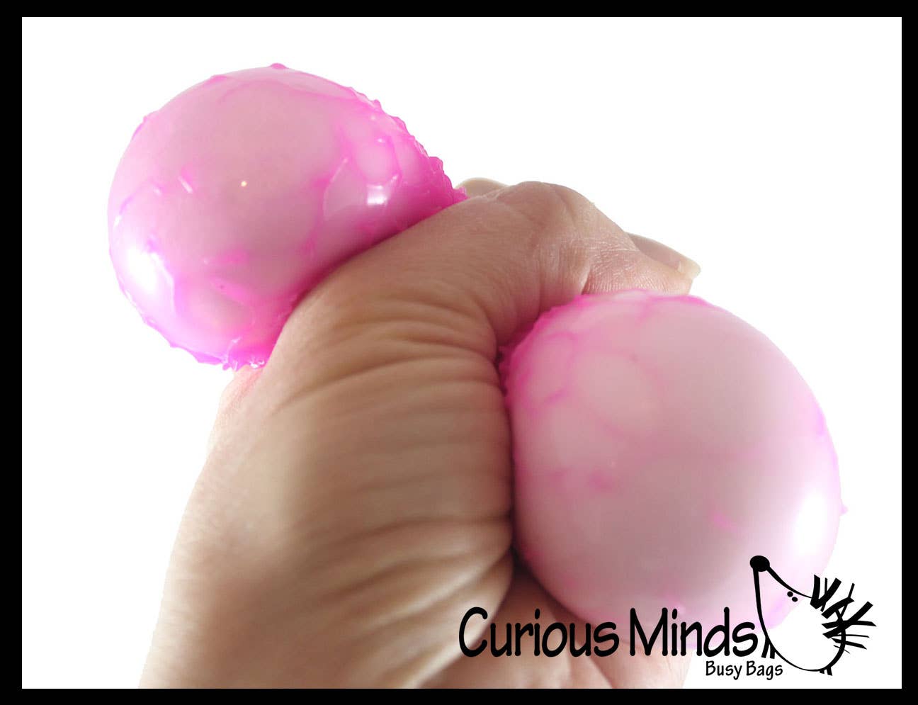 Curious Minds Toys – Engroshandel Stressaflastningsbold/-æltemasse – 1 Boxed 2.5" Tekstureret Doh Filled Stress Ball - Glob Balls -4