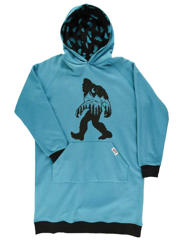 Bigfoot Scene Sleep Hoodie for wholesale by Lazy One