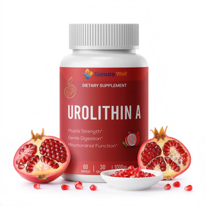 Urolithin A Capsules 1000 mg, 60 Capsules (30-Day Supply) for wholesale by SANURA WELL