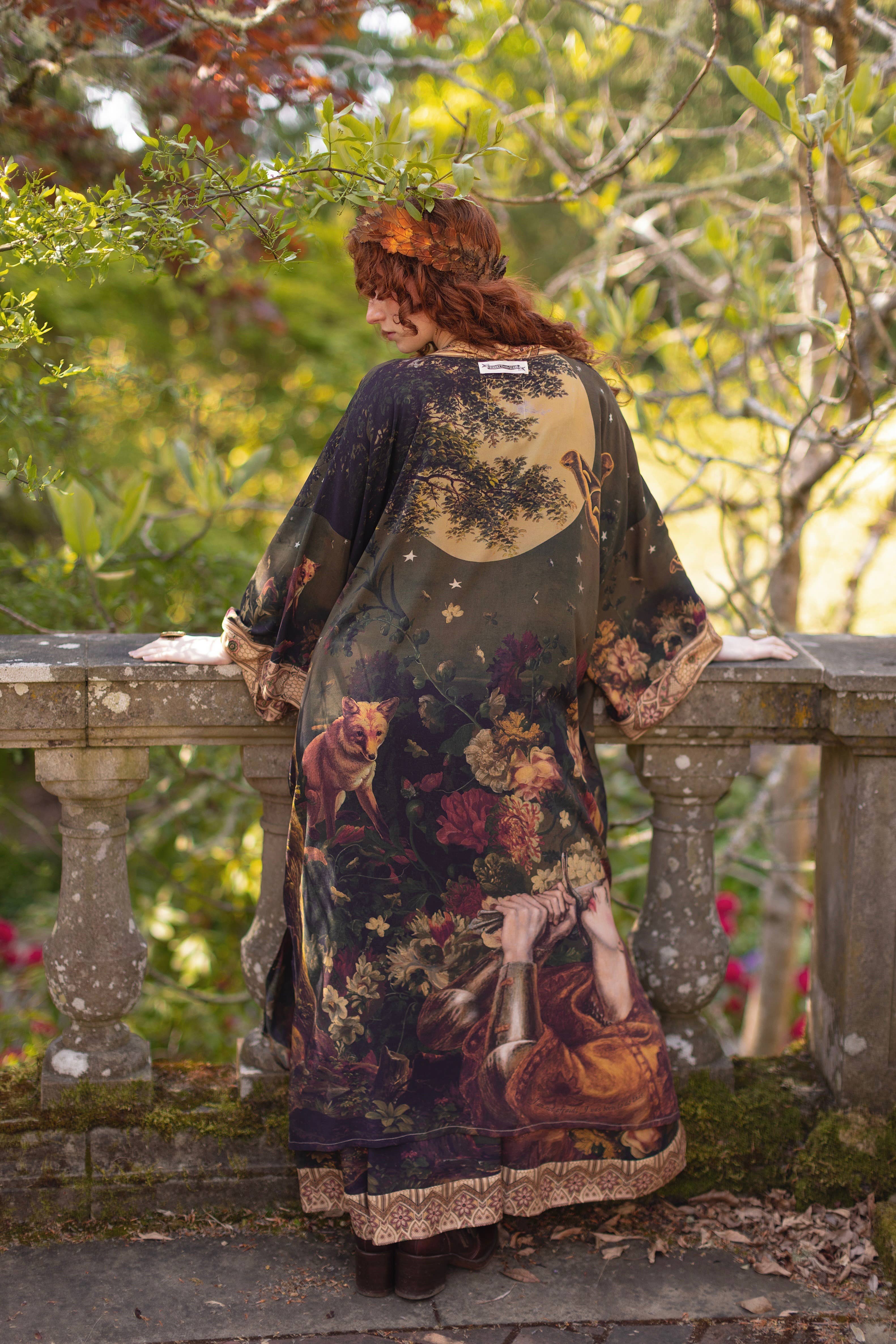 Market of Stars (Worldwide) - Vendita all'ingrosso Kimono - Donna - Il Messenger Opera Duster Robe con Giovanna d'Arco e Fiori4