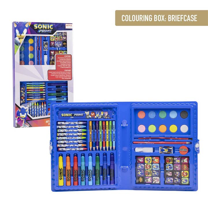 SET DE PAPETERIE À COLORIER SONIC PRIME BOX - 2700000842 pour la vente par Mastoys, S.L.