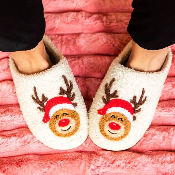 Bash - Wholesale Slippers - Women's - Christmas Slippers, Fluffy Slippers, Santa, Rudolph