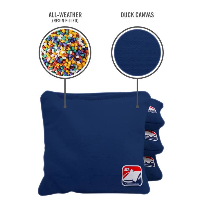 American Cornhole Association - Wholesale Cornhole - Navy Blue Daily 66x Cornhole Bags2