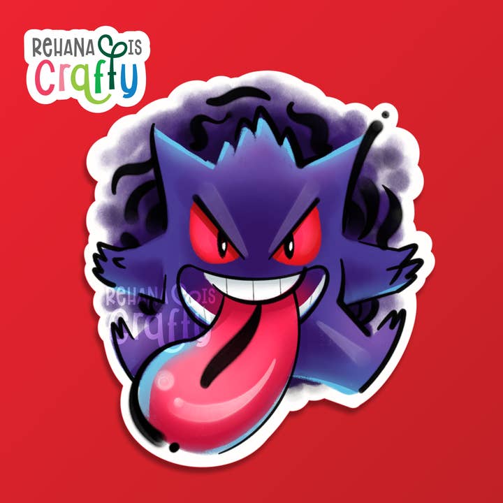 Gengar | Autocolante Vinil por atacado de Rehana is Crafty