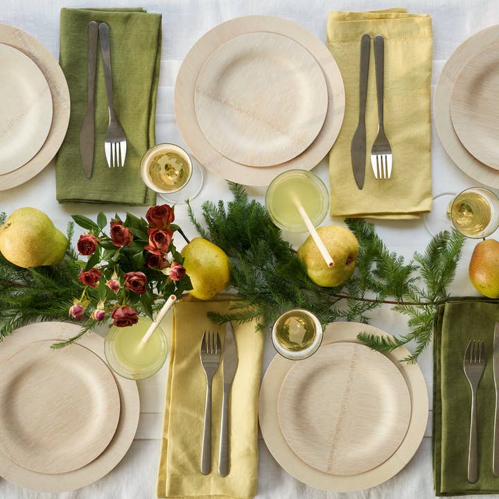 bambu® - Wholesale Disposable Plate - Disposable Bamboo Round Plates