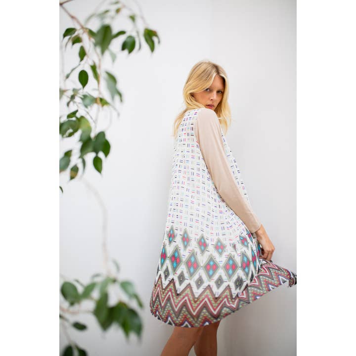 MULTIMEDIA ZIPPERED CARDIGAN for wholesale by VOCAL